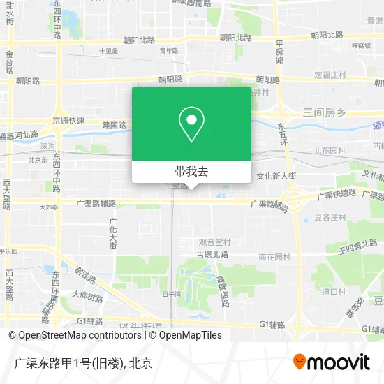 广渠东路甲1号(旧楼)地图