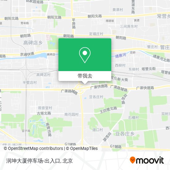 润坤大厦停车场-出入口地图