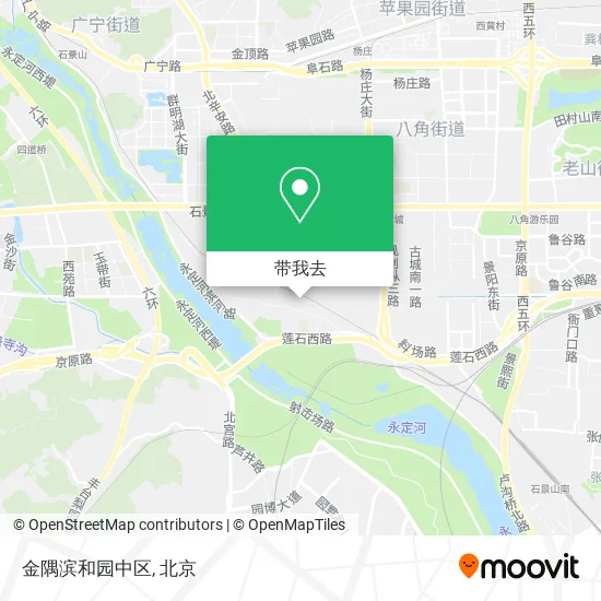 金隅滨和园中区地图