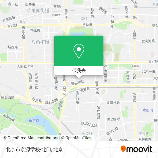 北京市京源学校-北门地图