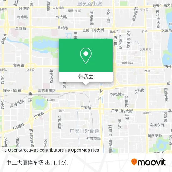 中土大厦停车场-出口地图