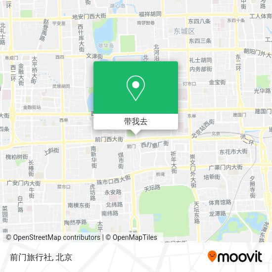 前门旅行社地图