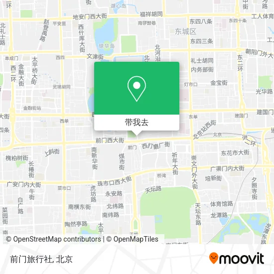 前门旅行社地图