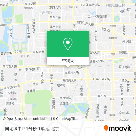 国瑞城中区1号楼-1单元地图
