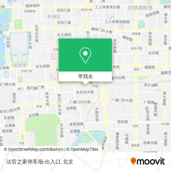 法官之家停车场-出入口地图