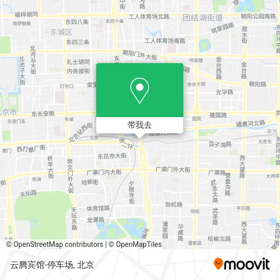 云腾宾馆-停车场地图