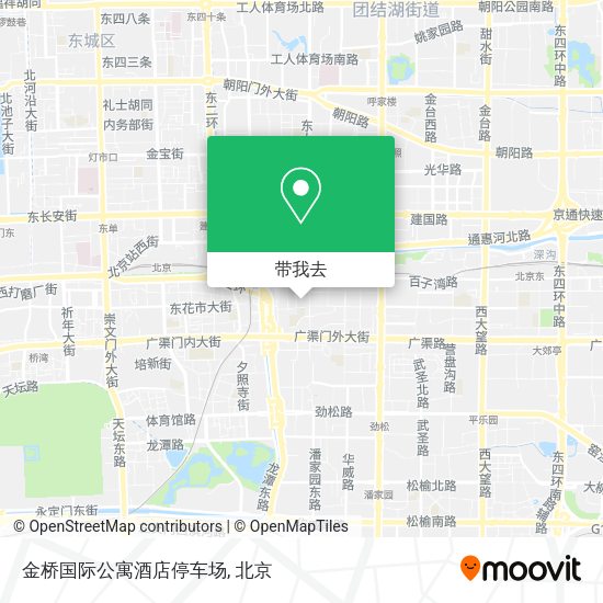 金桥国际公寓酒店停车场地图