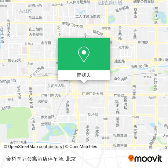 金桥国际公寓酒店停车场地图
