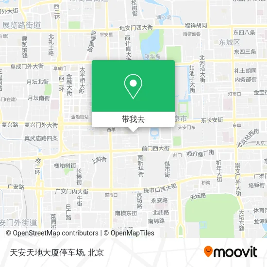 天安天地大厦停车场地图