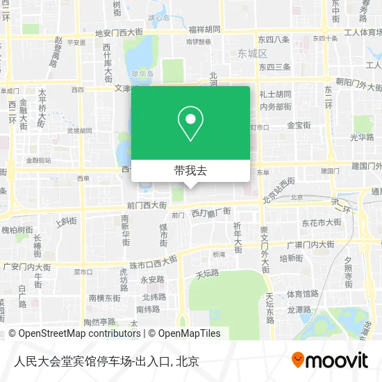 人民大会堂宾馆停车场-出入口地图