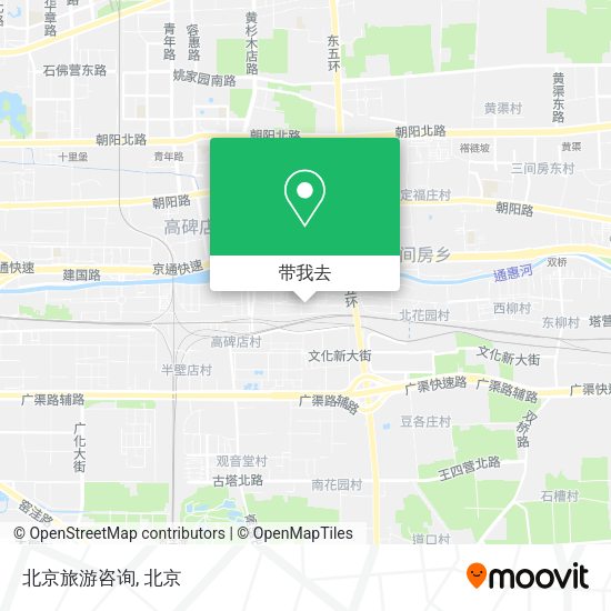 北京旅游咨询地图
