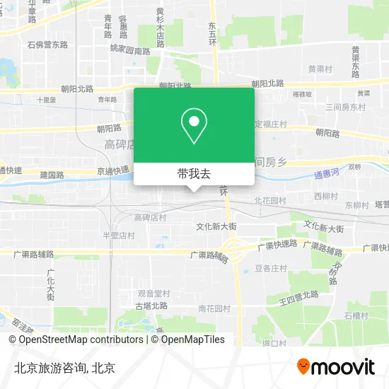 北京旅游咨询地图
