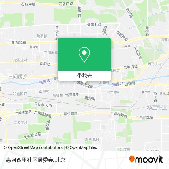 惠河西里社区居委会地图