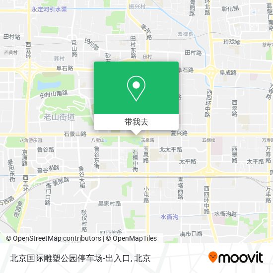 北京国际雕塑公园停车场-出入口地图