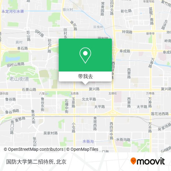 国防大学第二招待所地图