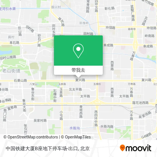 中国铁建大厦B座地下停车场-出口地图