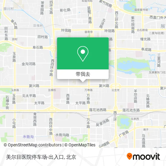 美尔目医院停车场-出入口地图