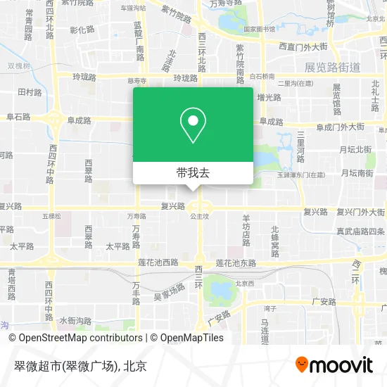 翠微超市(翠微广场)地图