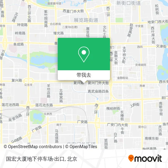 国宏大厦地下停车场-出口地图