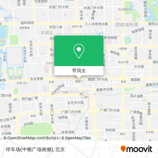 停车场(中粮广场南侧)地图