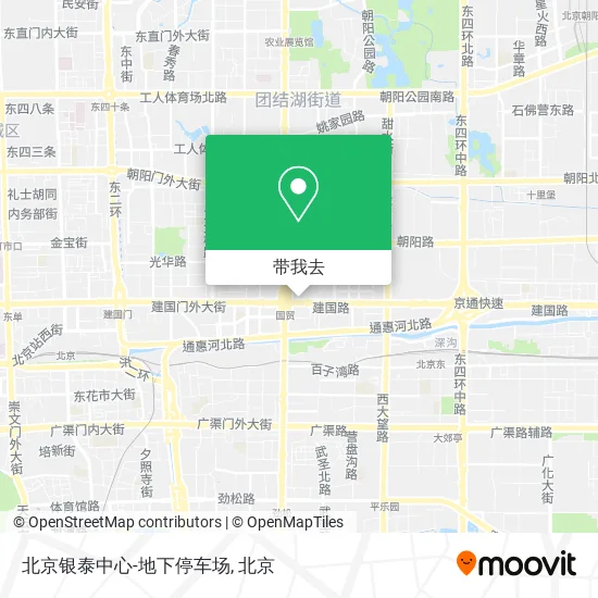 北京银泰中心-地下停车场地图