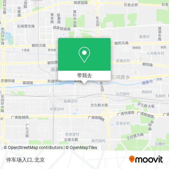 停车场入口地图