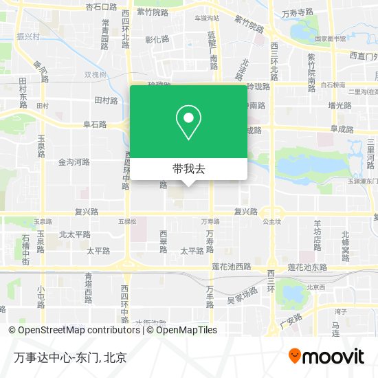 万事达中心-东门地图