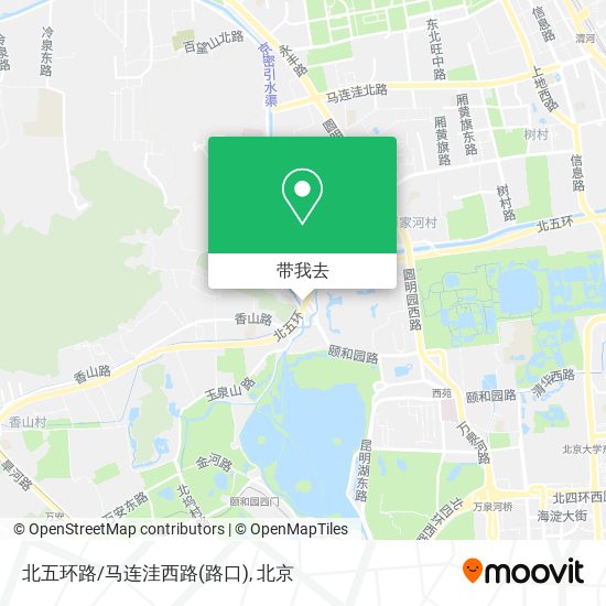北五环路/马连洼西路(路口)地图