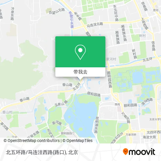 北五环路/马连洼西路(路口)地图