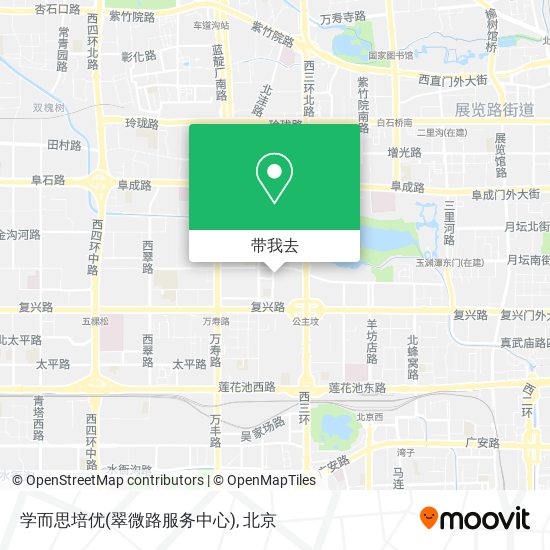 学而思培优(翠微路服务中心)地图
