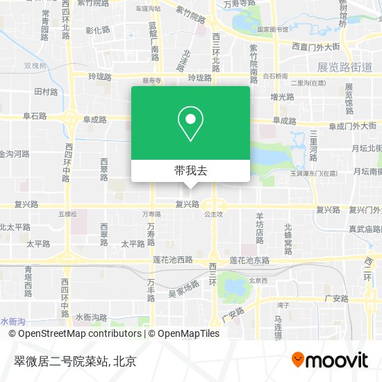 翠微居二号院菜站地图