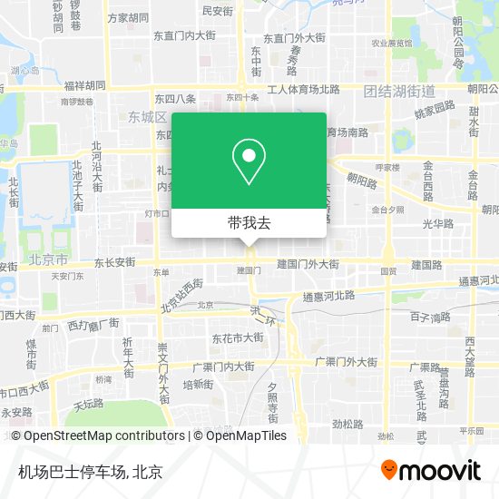机场巴士停车场地图