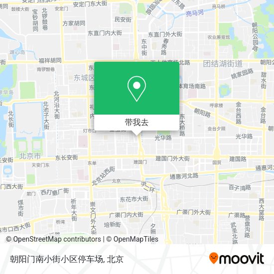 朝阳门南小街小区停车场地图