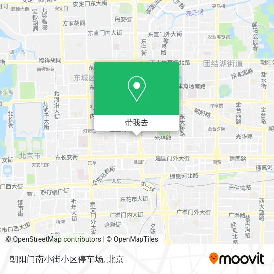 朝阳门南小街小区停车场地图