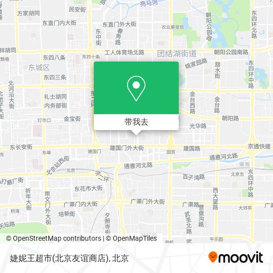 婕妮王超市(北京友谊商店)地图