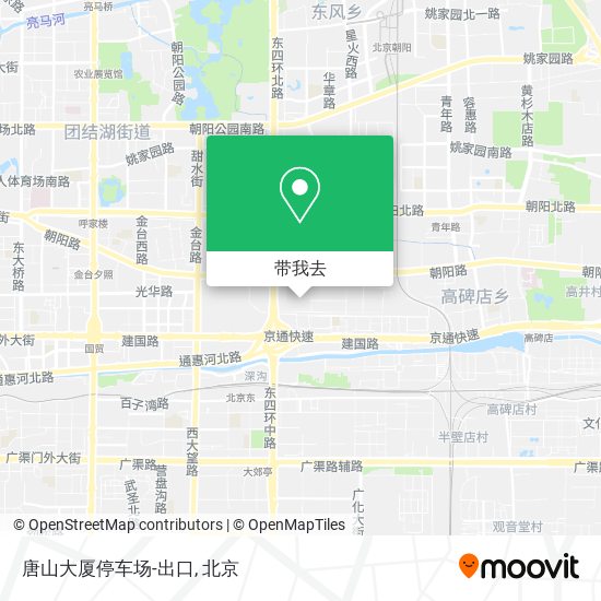 唐山大厦停车场-出口地图
