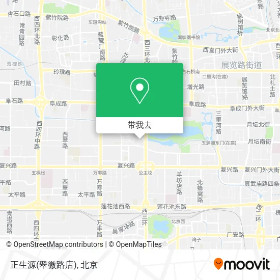 正生源(翠微路店)地图