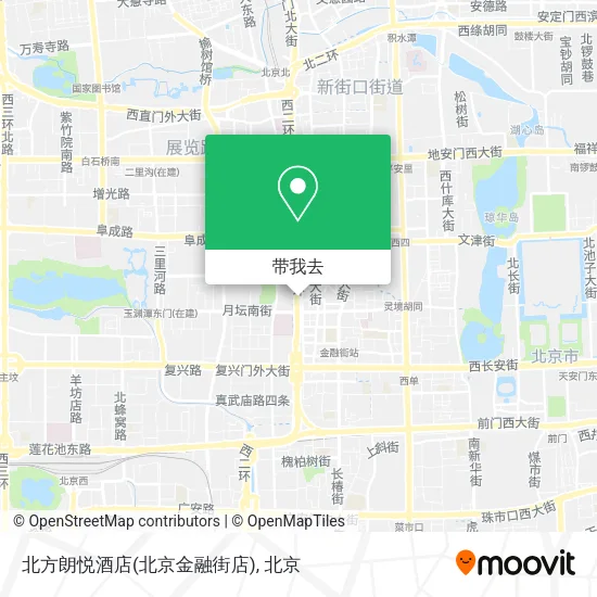 北方朗悦酒店(北京金融街店)地图