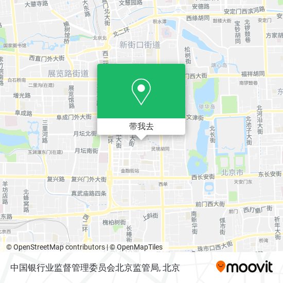 中国银行业监督管理委员会北京监管局地图