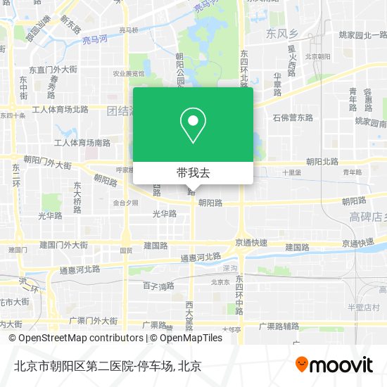 北京市朝阳区第二医院-停车场地图