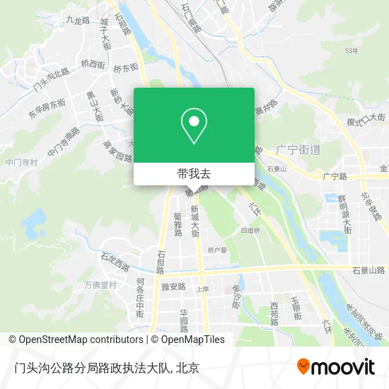 门头沟公路分局路政执法大队地图