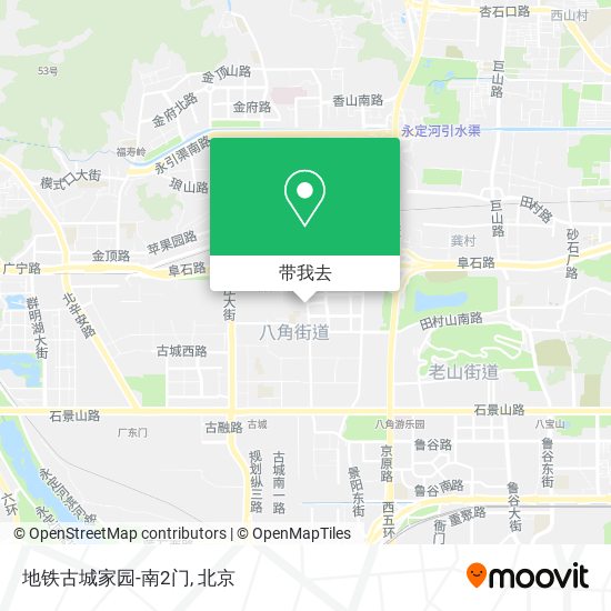 地铁古城家园-南2门地图