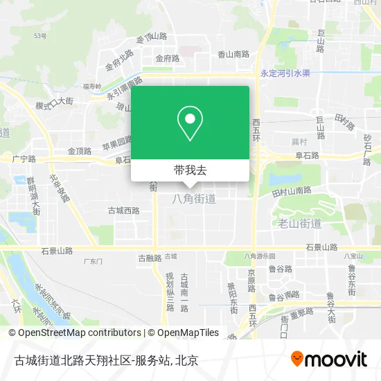 古城街道北路天翔社区-服务站地图