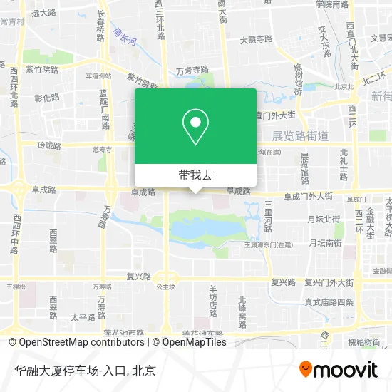 华融大厦停车场-入口地图