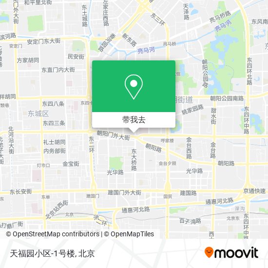 天福园小区-1号楼地图