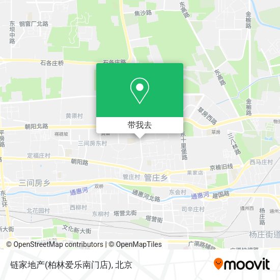 链家地产(柏林爱乐南门店)地图