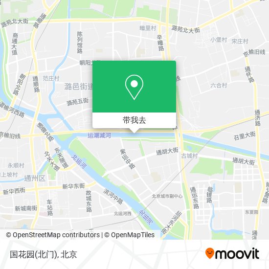 国花园(北门)地图