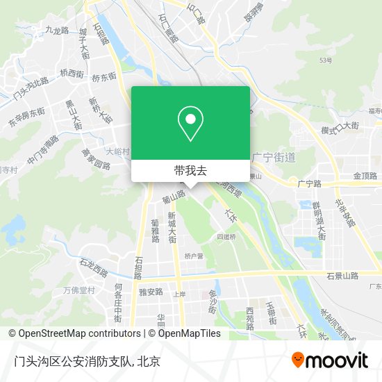 门头沟区公安消防支队地图
