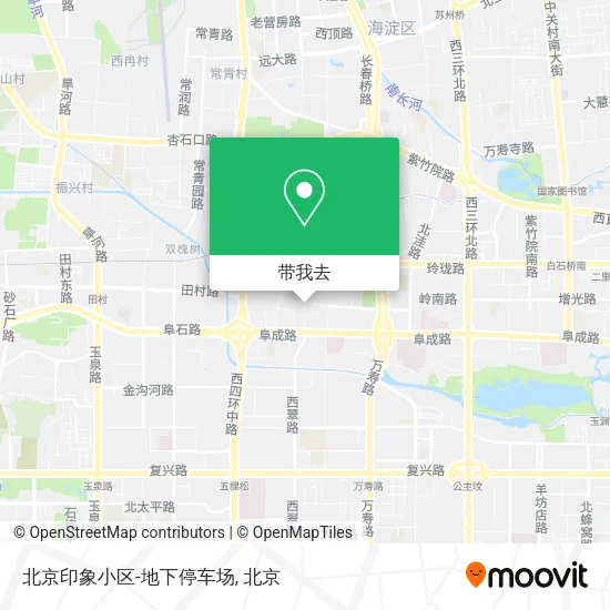 北京印象小区-地下停车场地图