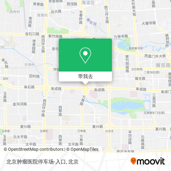 北京肿瘤医院停车场-入口地图
